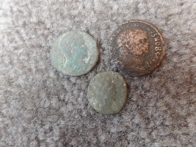 Metal Detecting Rare Old Collection  3x Small Coins