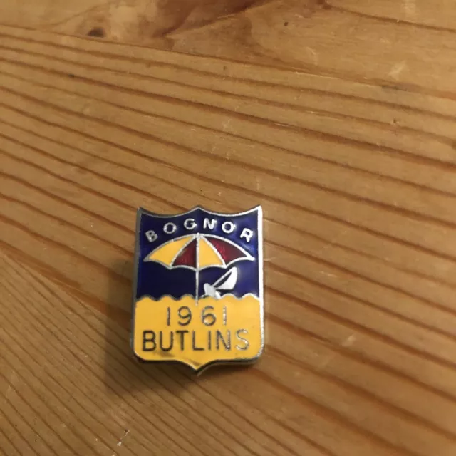 Butlins Bognor 1961 Enamel Badge