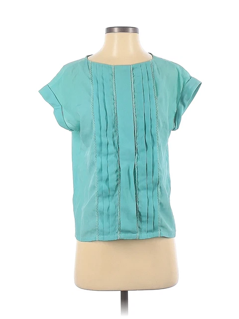 Jason Wu for Target Women Blue Short Sleeve Blouse S