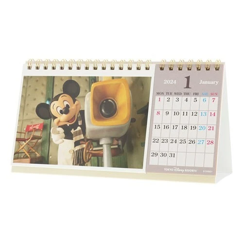TOKYO DISNEY RESORT Desk Calendar 2024 Mickey Mouse Post Card