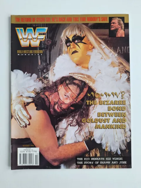 1996 October Magazine Mankind Goldust Complete WWE Excellent Wrestling Hasbro