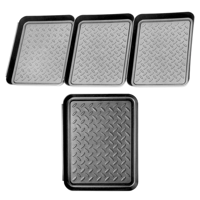 3PCS Boot Tray,Shoe Mat,Multi-Purpose Garden Tool Tray, (Black, 14 x 11 Inch)