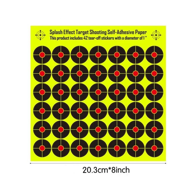 10 PCS PAPER Target Stickers Targets Splatter Paper Outdoor 15.35
