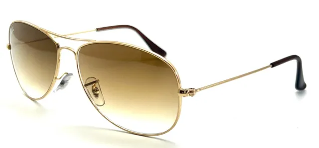 New Ray-Ban Cockpit Rb 3362 001751 Gold Authentic Sunglasses 59-14 135