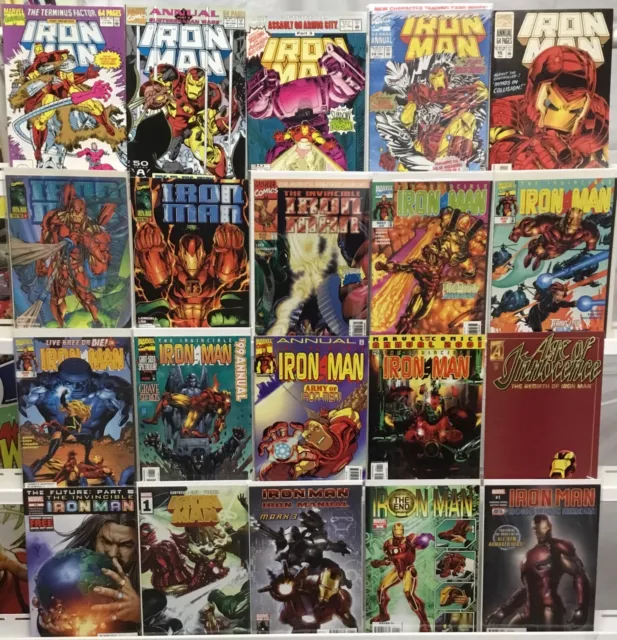 Marvel Comics Iron Man Comic Book Lot of 20 Issues - Invincible, Manual, Annual