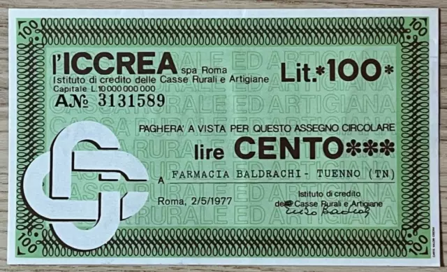 Miniassegni Banca Iccrea (675)