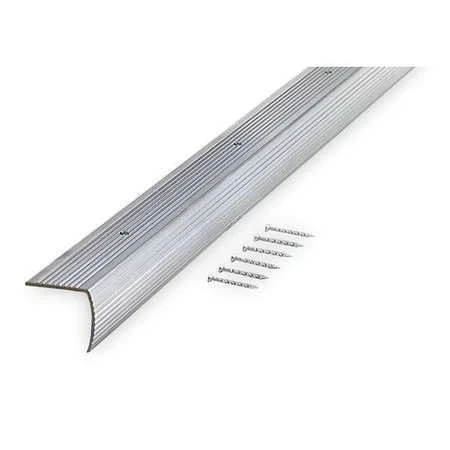 Zoro Select 2Rrw3 Stair Edging,Silver,36In W,Aluminum
