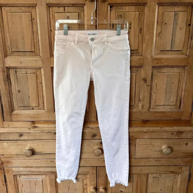 DL 1961 Jeans Size 26 Pale Pink Florence Instasculpt Cropped Jeans