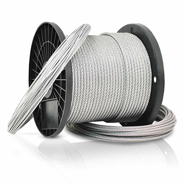 30 mètres Ø 5mm Câble en acier  galvanisé  Câble levage  7  X 7