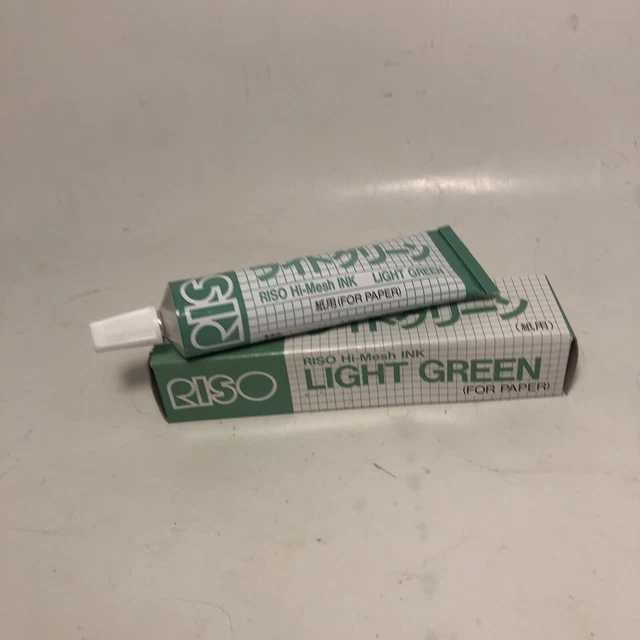 Caja abierta verde claro de tinta de malla alta arroz para papel Japón