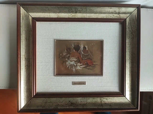 Enrico Felisari Serigrafia Firmata Dall'Autore Certificato Di Garanzia Oro 23 Kt