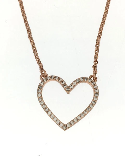 Kate Spa de New York ◆Necklace / Heart Shape / Colored Stone / Gold