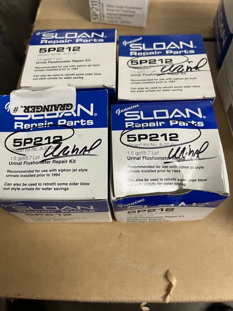 Sloan Urinal Flushometer Repair Kit 5P212 NOS A37A Sloan Lot of 4