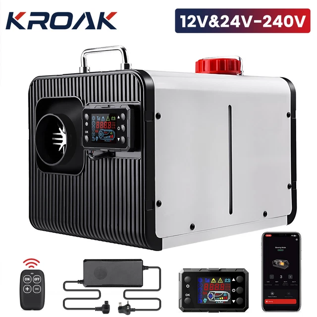5kw Diesel Air Heater Riscaldamento Diesel 12v Riscaldatore LCD Bluetooth - Foto 4