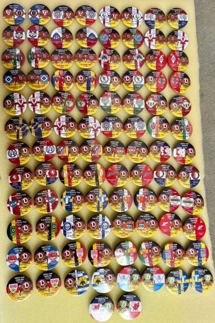 ALL 1967 - 1991 DYNAMO DRESDEN GDR DDR EAST GERMANY eurocups matches badges