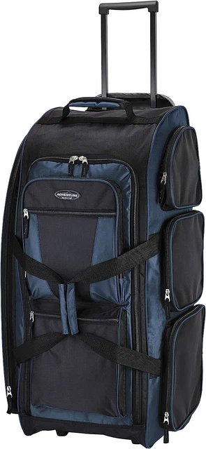 Travelers Club Xpedition 30 Inch Multi Pocket Upright Rolling Duffel Bag ONLY US
