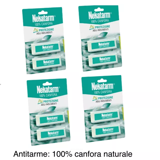NEKATARM 20 / 80 Tavolette Canfora 100% Naturale Antitarme EUR 23,49 -  PicClick IT