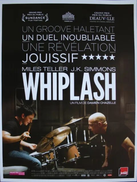 WHIPLASH Affiche Cinéma Originale ROULEE 53x40 Movie Poster Damien Chazelle