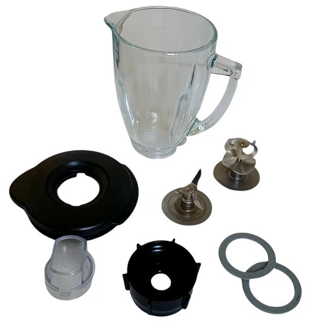 Oster 2 in 1 Blender Model 6843 Replacement Parts Glass Jar Lid Two Blades Oster 2 in 1 Blender Model 6843 Replacement Parts Glass Jar Lid Two Blades