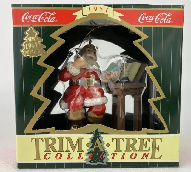 Coca Cola Christmas Trim A Tree Ornament 1951 Good Boys and Girls 1997 Release