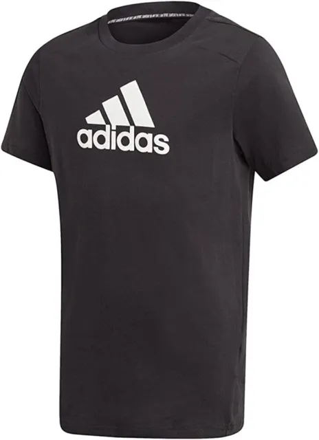 adidas Jungen T-Shirt Sport Shirt  Gr. 116 Schwarz
