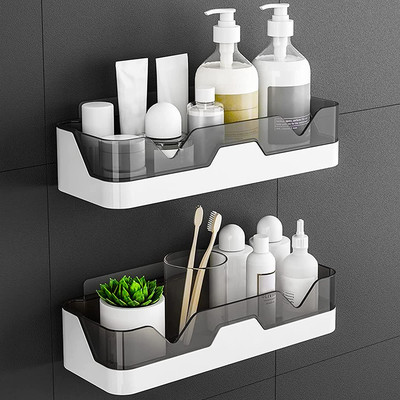 3 Pezzi Adesivo Mensola Bagno Doccia con Portasapone Mensole Caddy con per Appendere Spugnette Portacoltelli da Barba Senza Foratura Inossidabile S304 Contenitore per doccia 