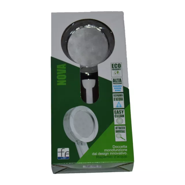 Ducha de Mano Nova Feridras Sola Función Alto Presión Fácil Clean Base Universal