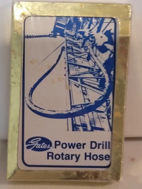 Gates Power Drill Oilfield Deck OF Cards Vintage Rarity Fir Sure DIRTY AND DUSTY