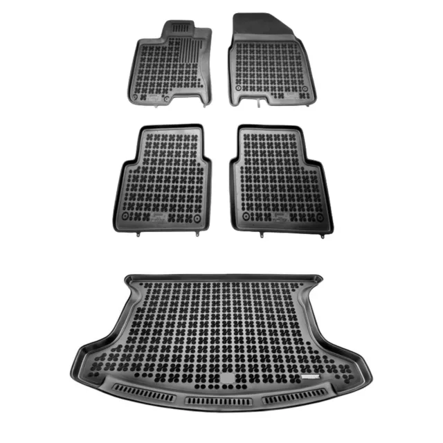 Ensemble de tapis de sol et tapis pour Nissan QASHQAI+2 I versión para 7 persona