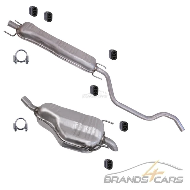 Sistema Scarico Atec Silenziatore Terminale Medio Per Opel Zafira B 1.6 1.8