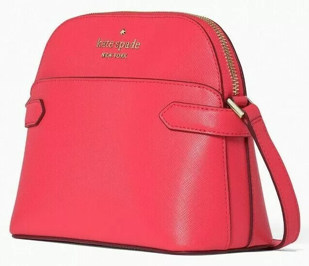 Kate Spade Staci Pink Saffiano Leather Dome Crossbody WKR00645 NWT $299 MSRP FS