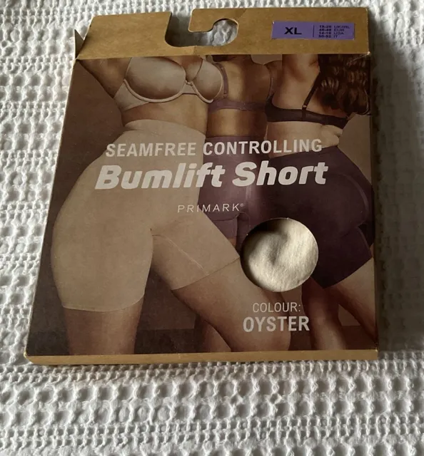 PRIMARK SHAPEWEAR SEAMFREE Controlling Bumlift Shorts Beige Size XL (18-20)  £4.75 - PicClick UK