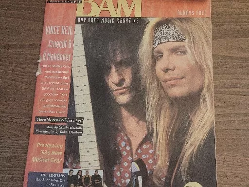 Bam Bay Area Music Magazine #399 January 15 1993 (Vf) Vince Neil Motley Crue