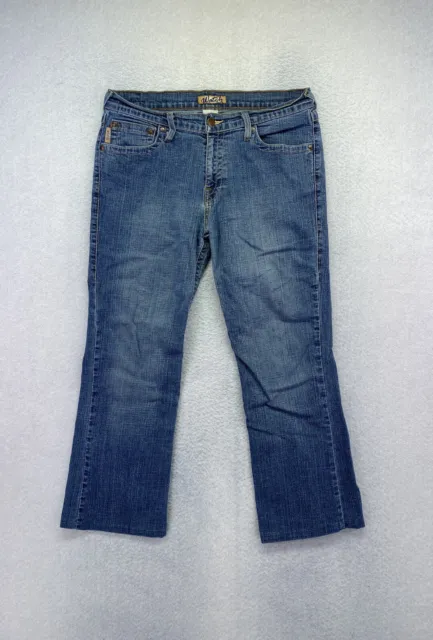 Watch LA Womens Size 8 Medium Wash Mid Rise Hemmed Cropped Jeans