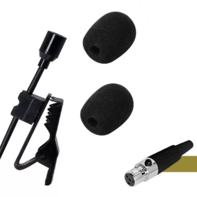 Microphone à revers omnidirectionnel miniature Lavalier pour système sans fil