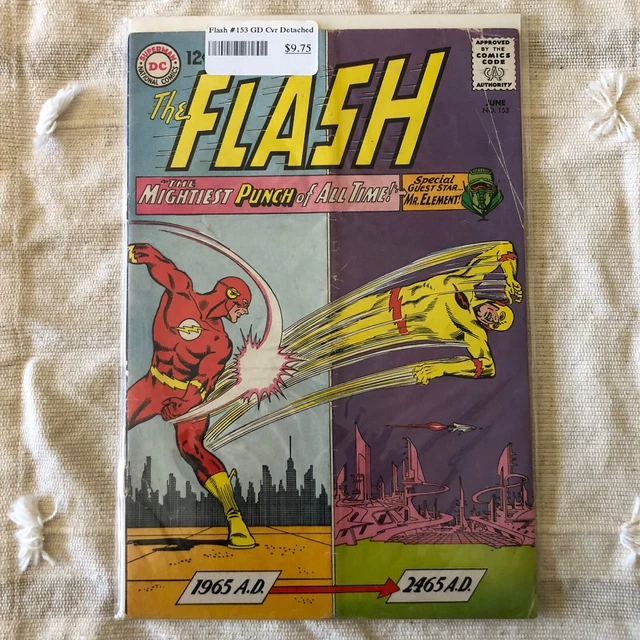 The Flash #153 Vol 1 Cover Detached 3rd App Professor Zoom - 1965