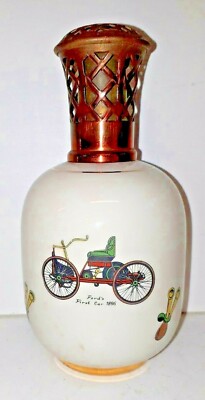 Auto " de faïencerie bretonne Saint Méen Riviere Letort Lampe Berger " SE 