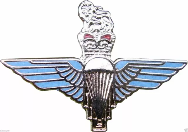 Para Regiment Metal Pin Enamel Badge Military Maroon Beret Kings Crown Badges