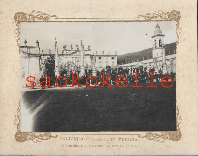 1920 Foto Cartonata Collegio Pindemonte Verona Villa Novare Bertani