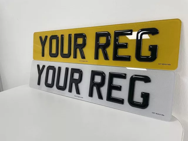 UK Road Legal 3D Gel Car Registration Number Plates mot PREMIUM DVLA REG SELLER