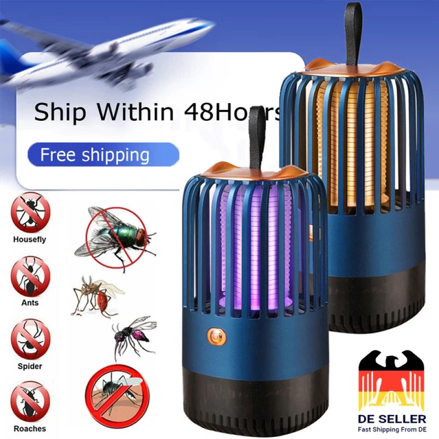 Moskito Killer Insektenvernichter LED Elektrisch Lampe USB Mückenfalle Licht DHL
