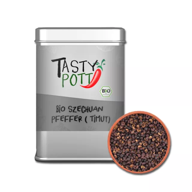 Tasty Pott Bio Szechuan (Timut) Pfeffer ganz 50g Pfeffersoße Timut