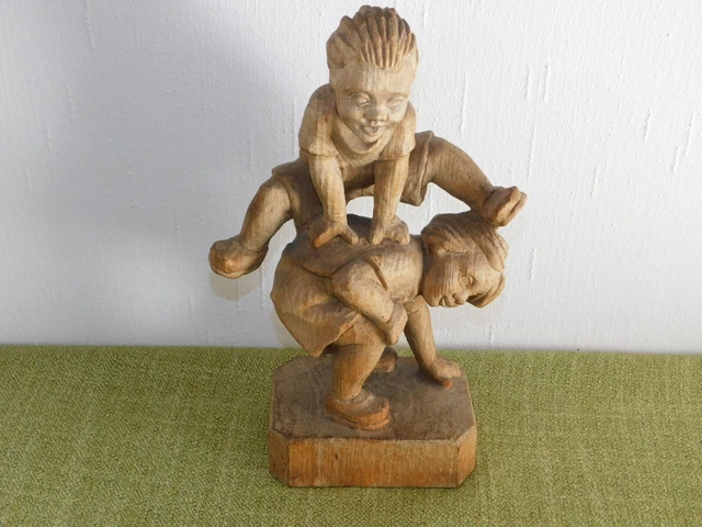 Figura de Madera Cuento de Hadas Máximo Y Moritz