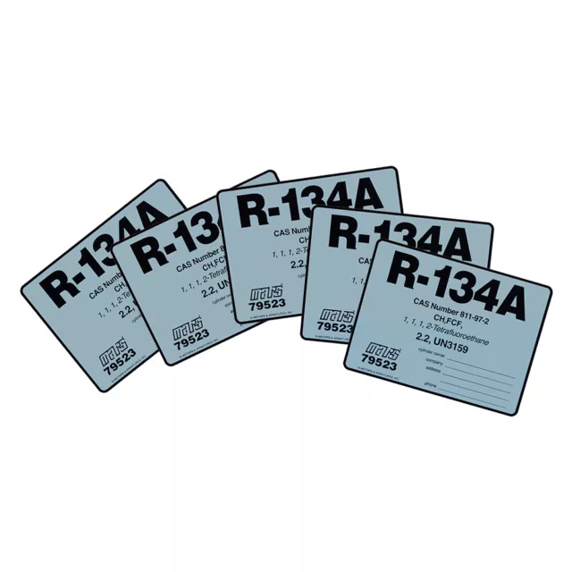 R-134A / R134A Label # 79523 , Pack of (5)
