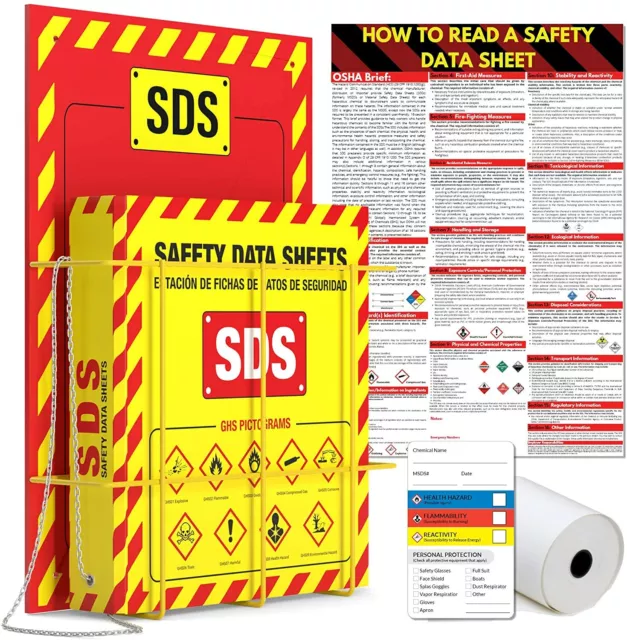 SDS Wall Station - Material Safety Data Sheet Binder with Display Sign "3 Ring" SDS Wall Station - Material Safety Data Sheet Binder with Display Sign "3 Ring"