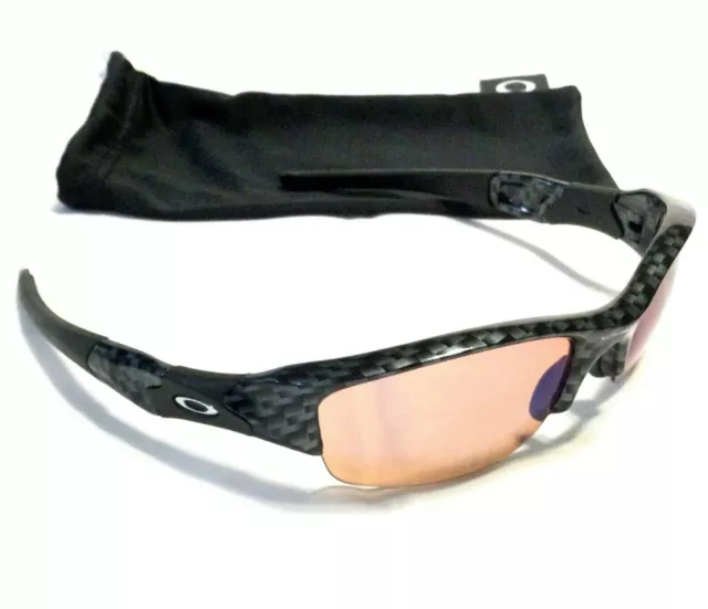 RARE OAKLEY FLAK JACKET 1.0 SUNGLASSES Carbon Fiber Frames w/ G30 Iridium Lenses