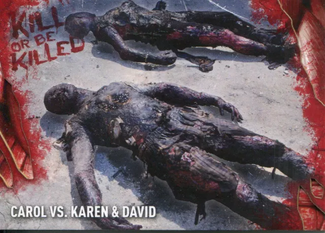 Walking Dead Survival Box Kill Or Be Killed Chase Card #3 Carol vs. Karen & Da