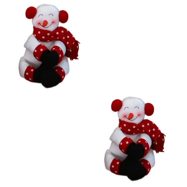 2 pcs Pupazzo di neve Copertura Vino Bottiglia di natale Abiti