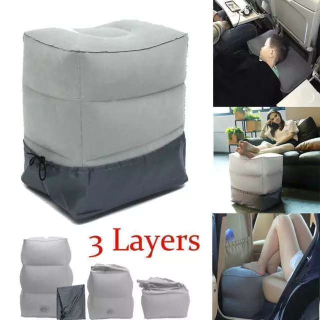 Travel Foot Rest Pillow Inflatable Airplanes Trains Kids Pillow Cushions Relax
