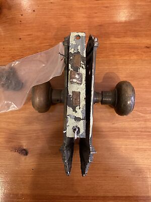 Antique Sargent Hardware Co. Door Knob Set W/ Back Plates Late 1800s / As Is
